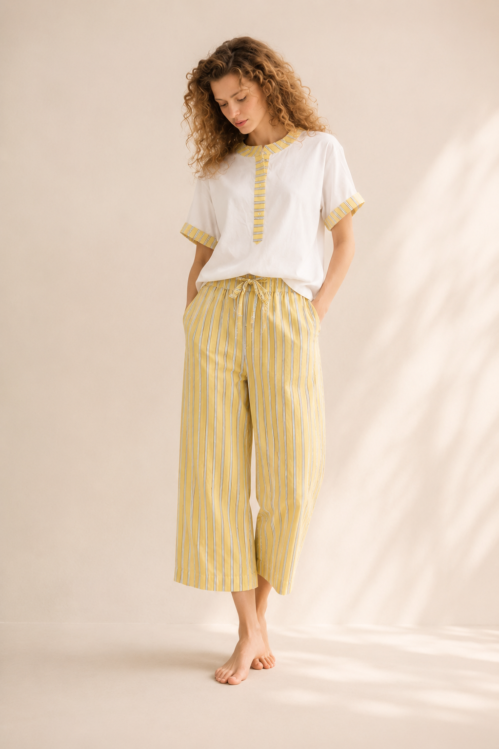 le pantalón amalfi righe