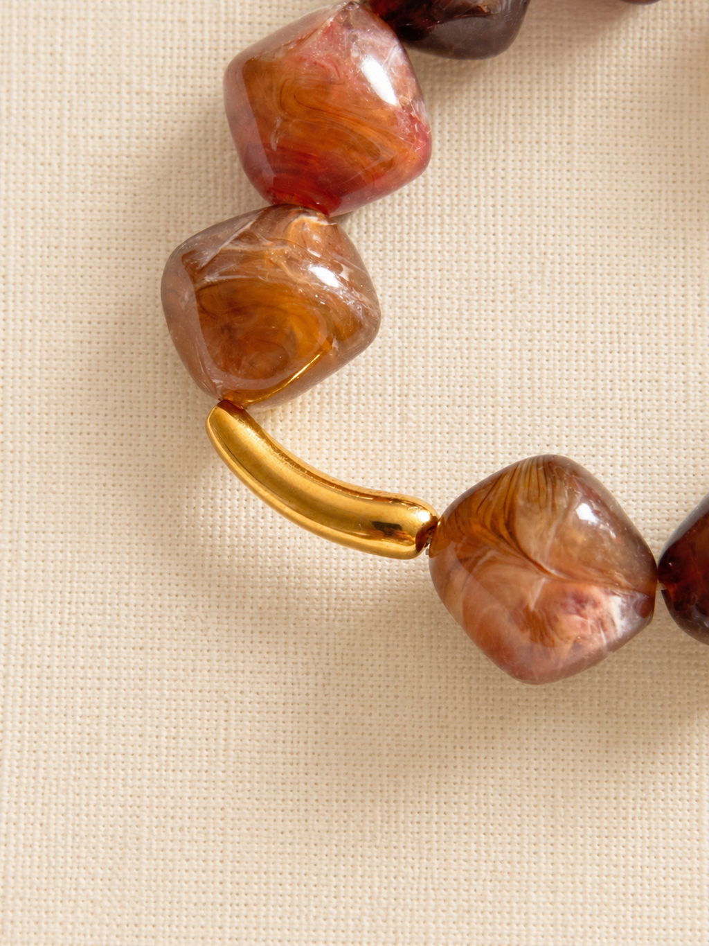 le bracelet galet · moka