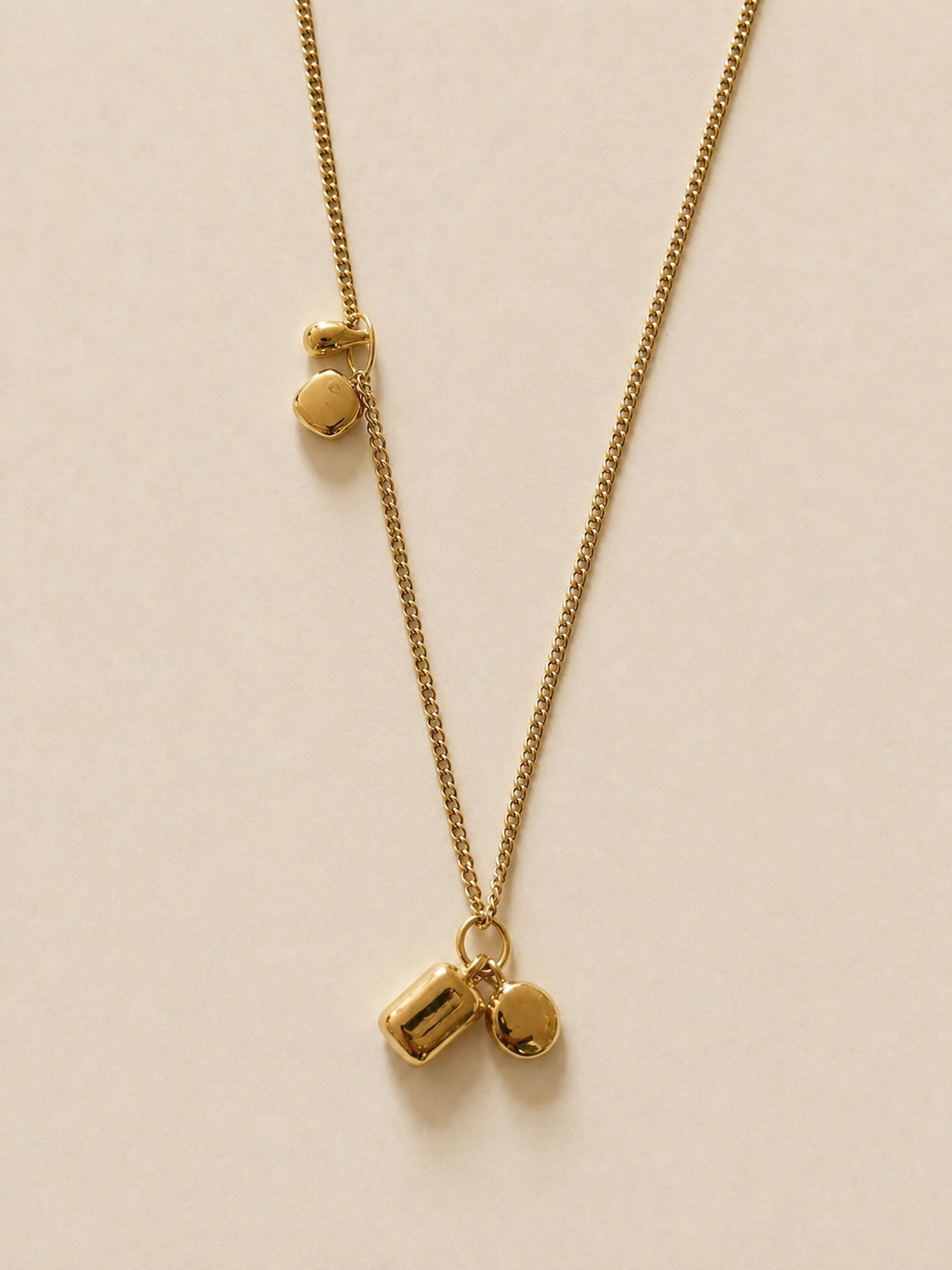 le collier maxi charms gold