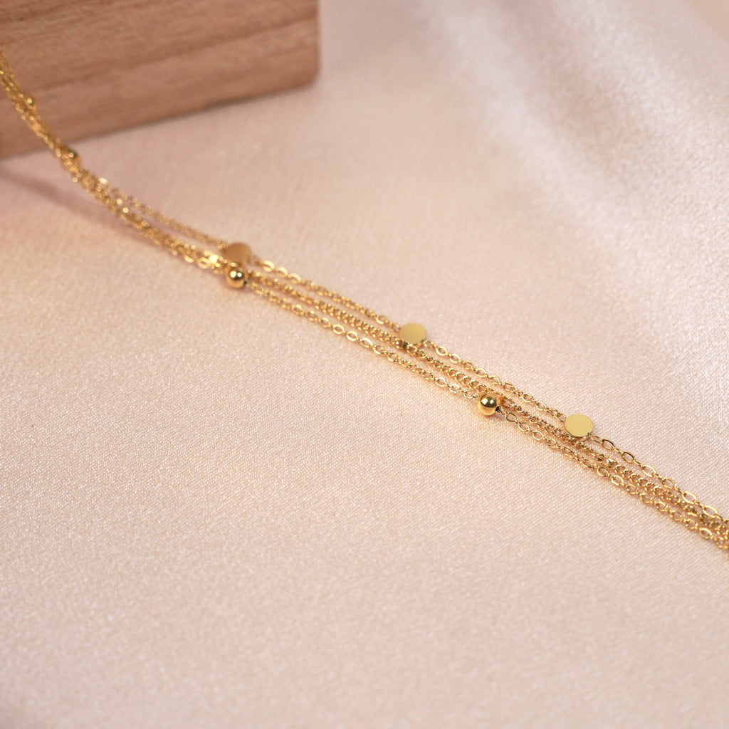 le bracelet triple doré