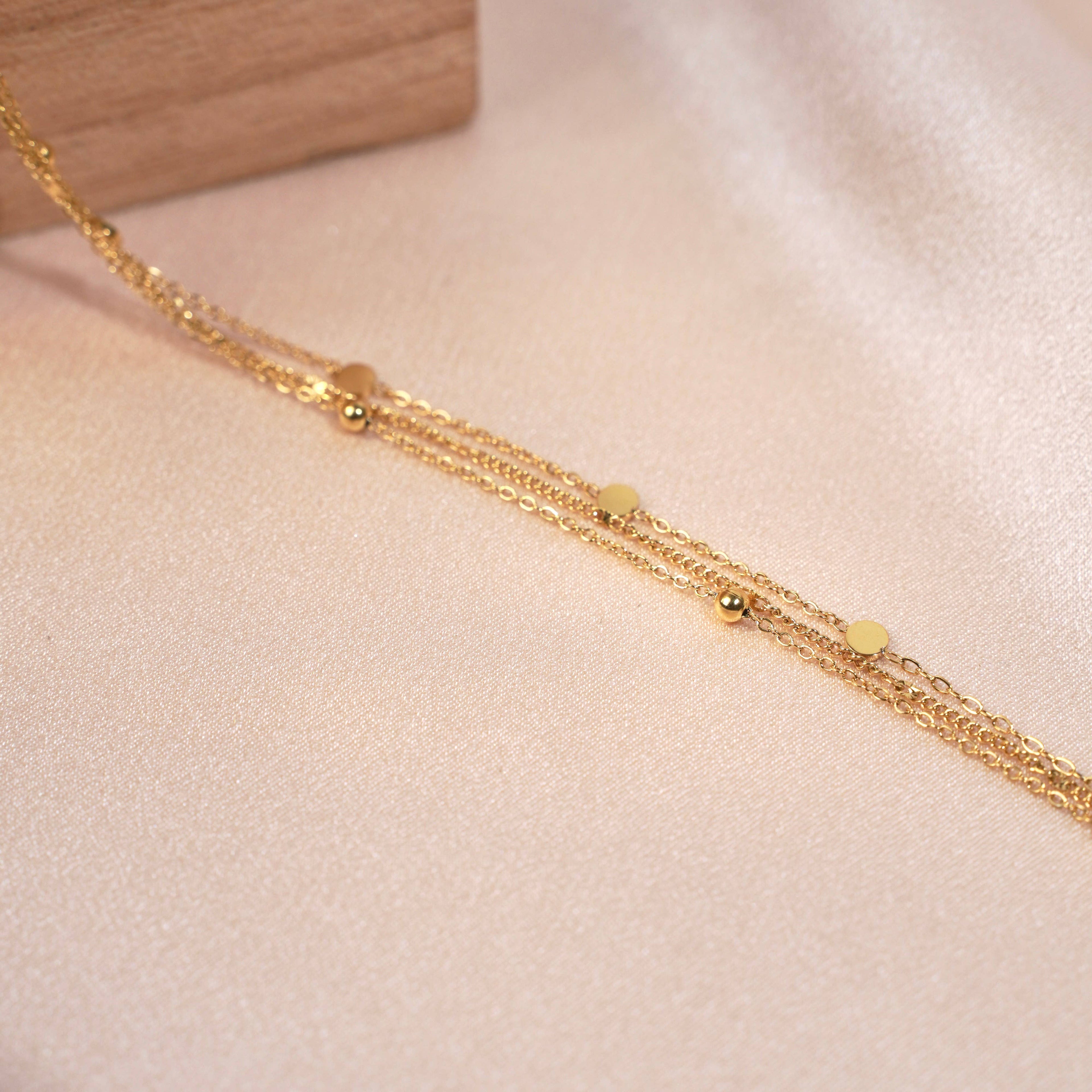 le bracelet triple doré