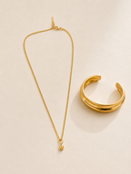 le duo doré clochette cuff