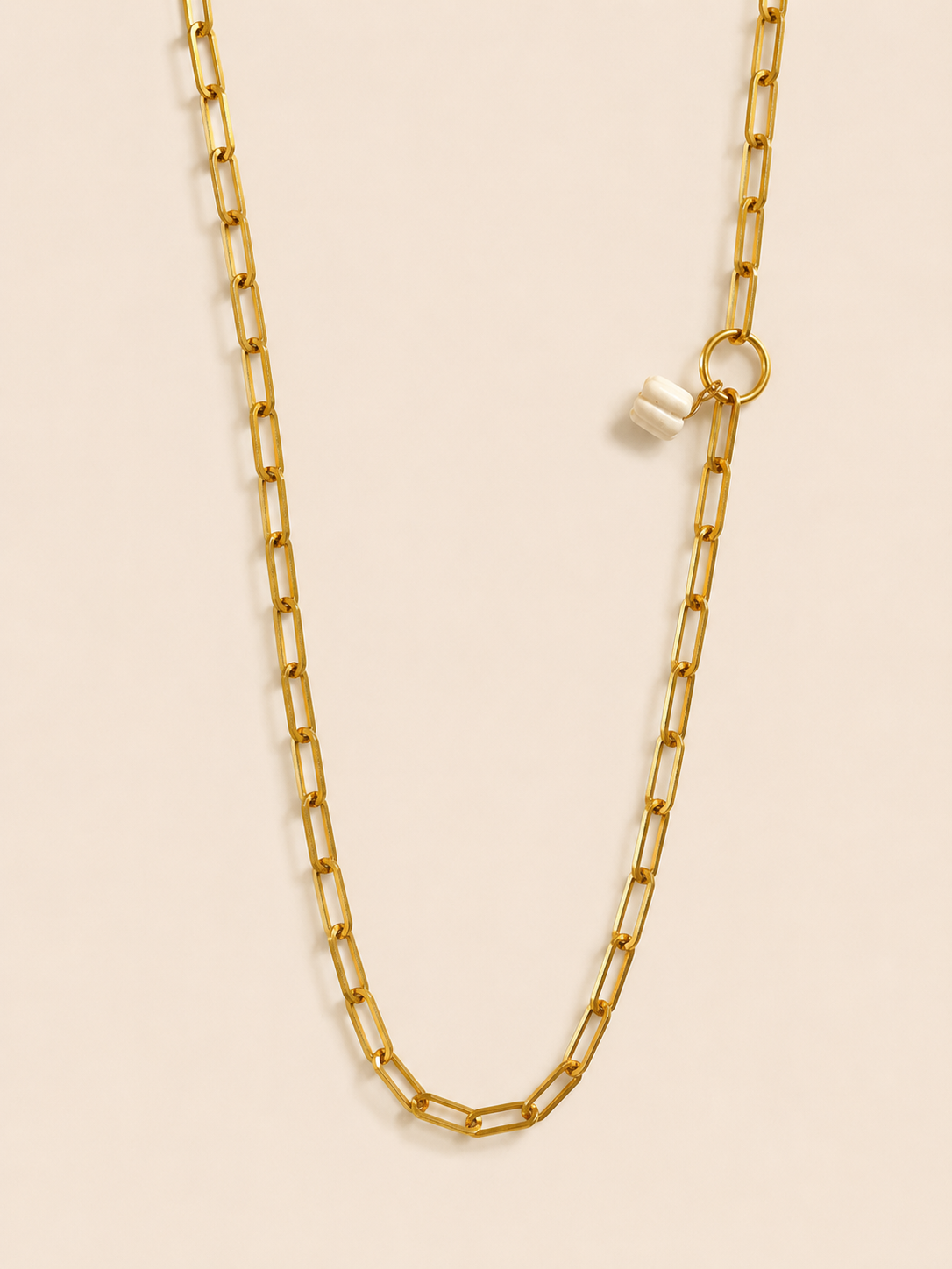 le collier maxi white charm