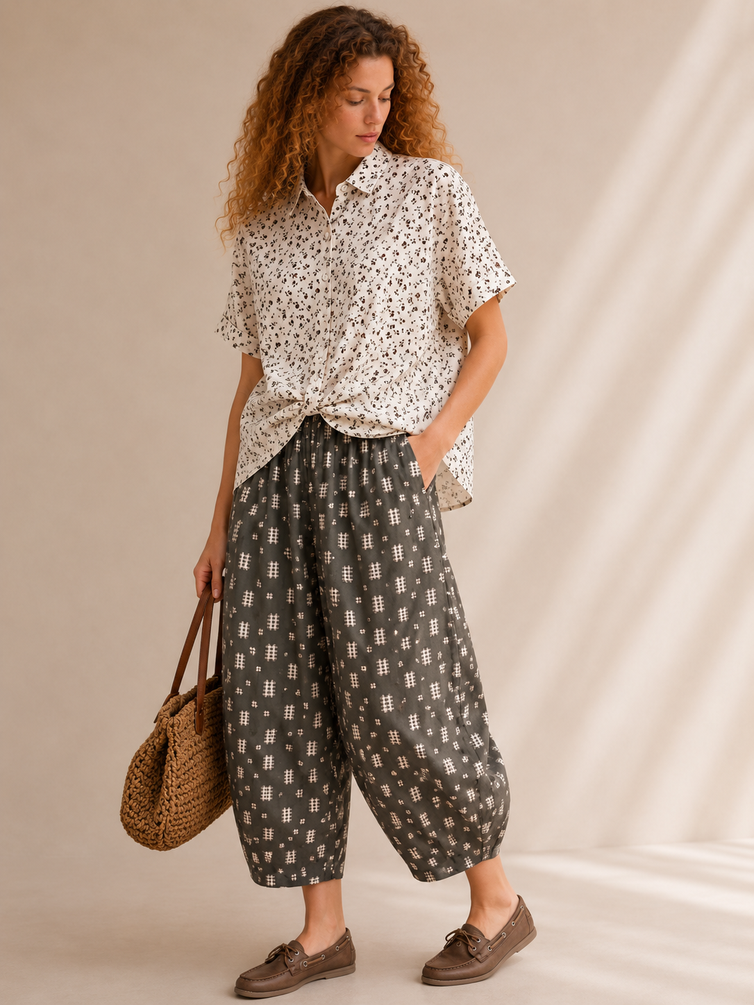 la shirt fleurs short