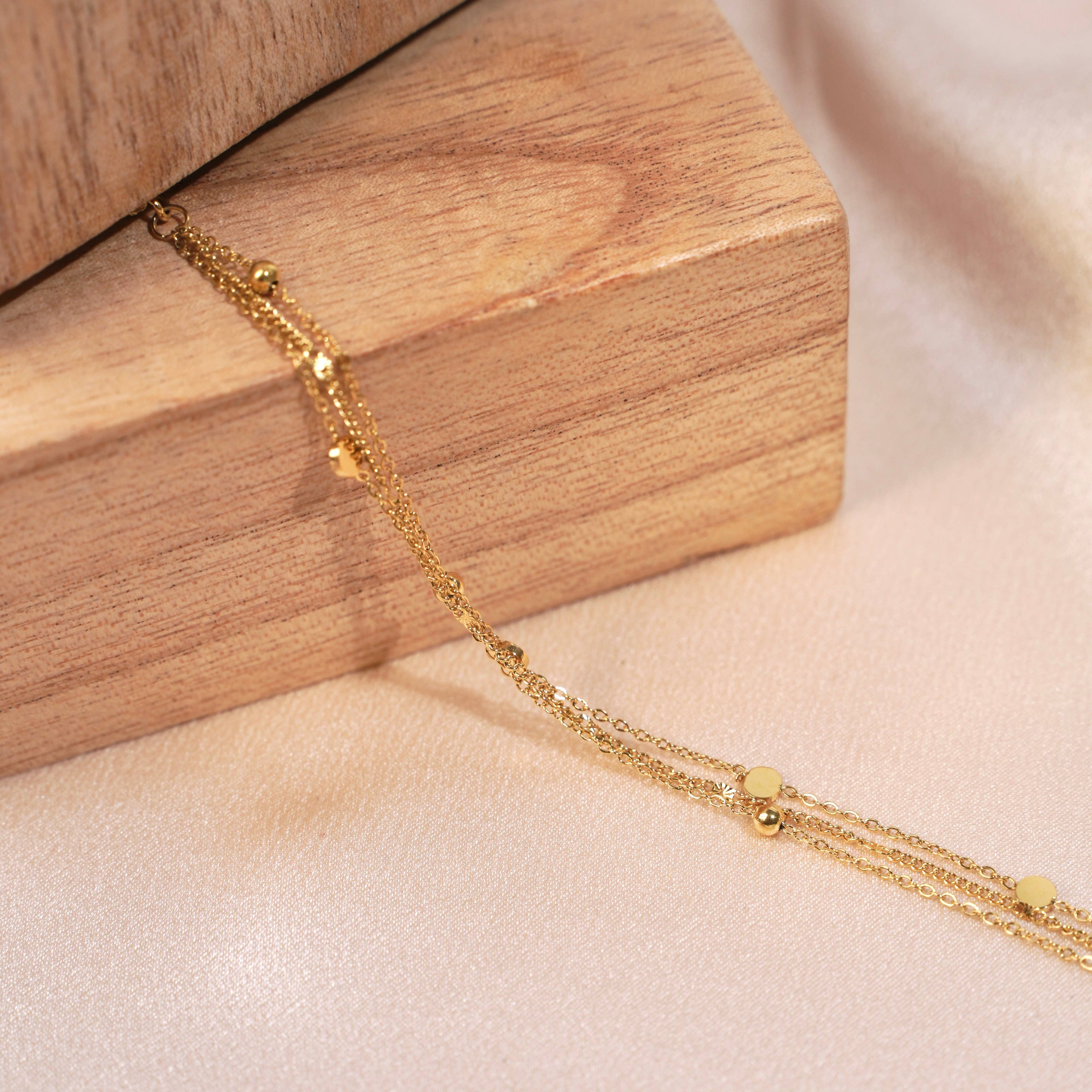 le bracelet triple doré