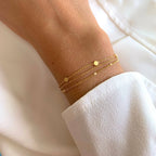 le bracelet triple doré