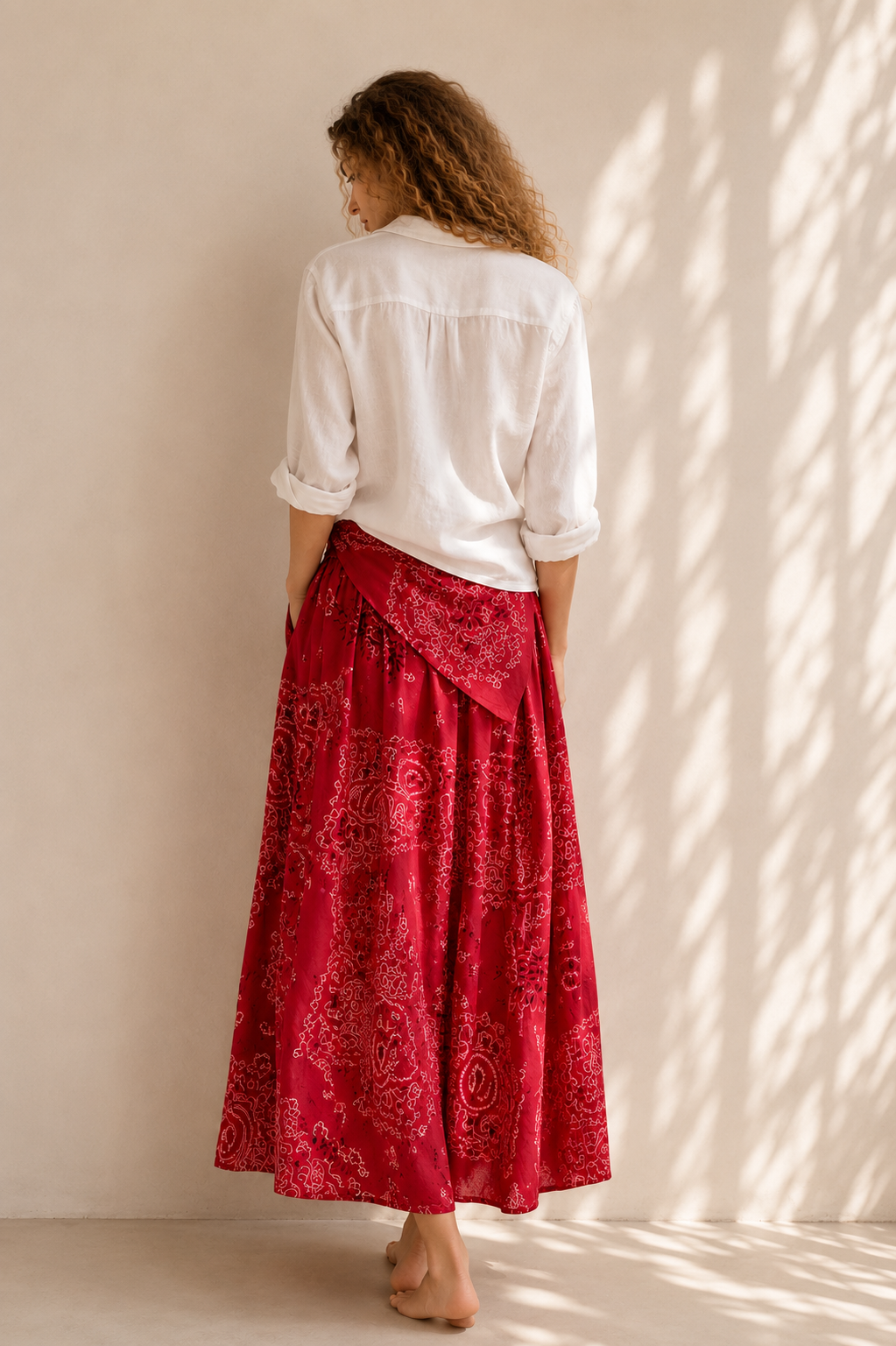 la skirt bandana roja