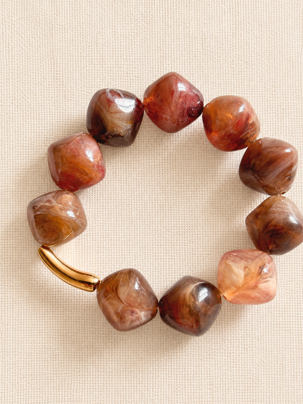 le bracelet galet · moka