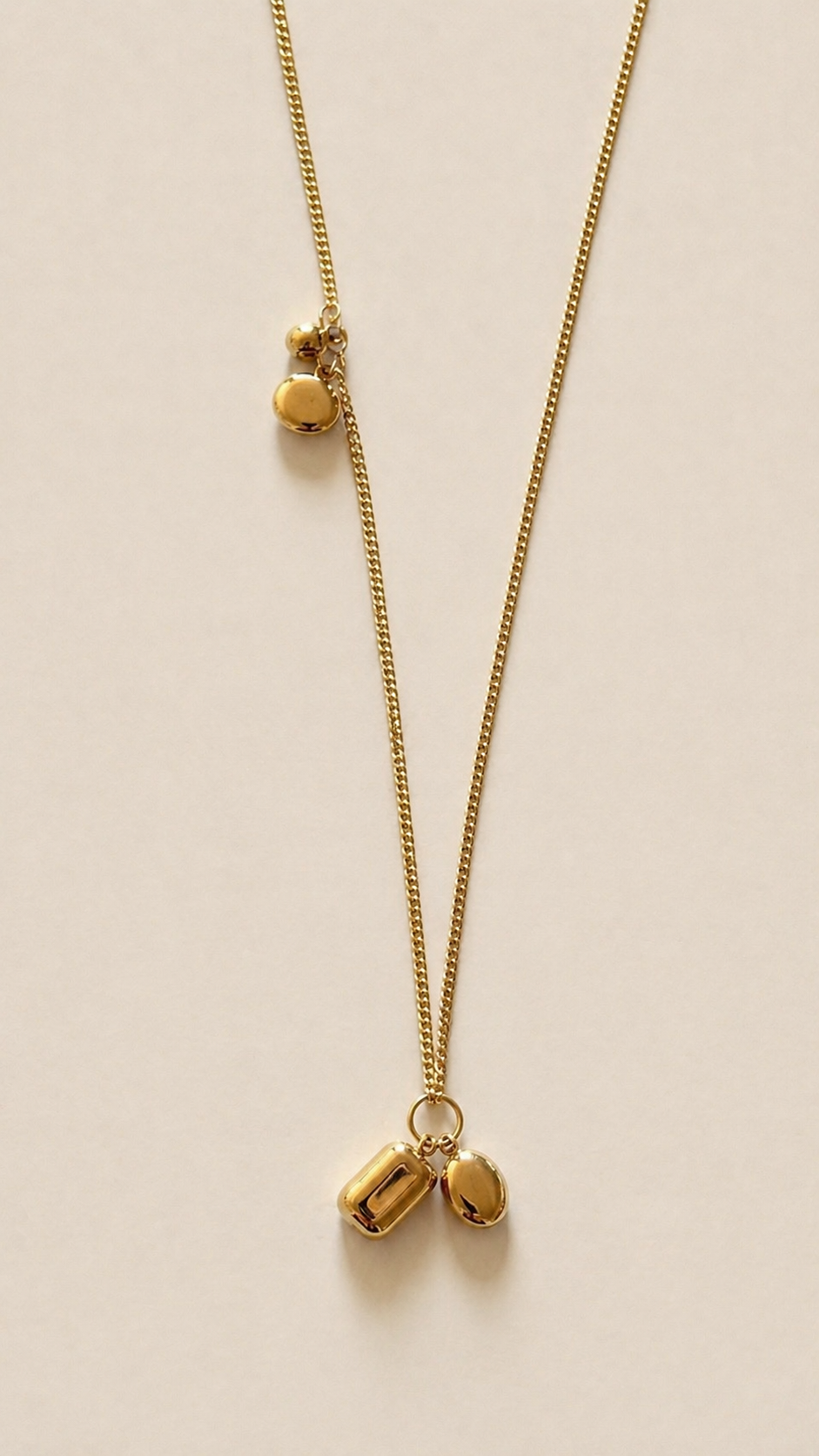 le collier maxi charms gold