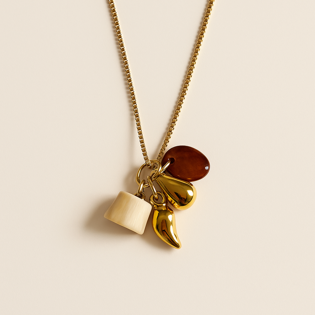 Collar charms brown