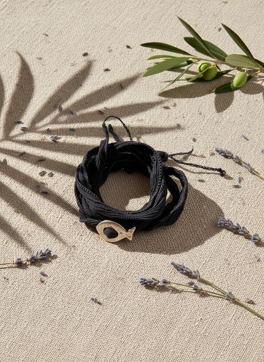 le bracelet poisson navy