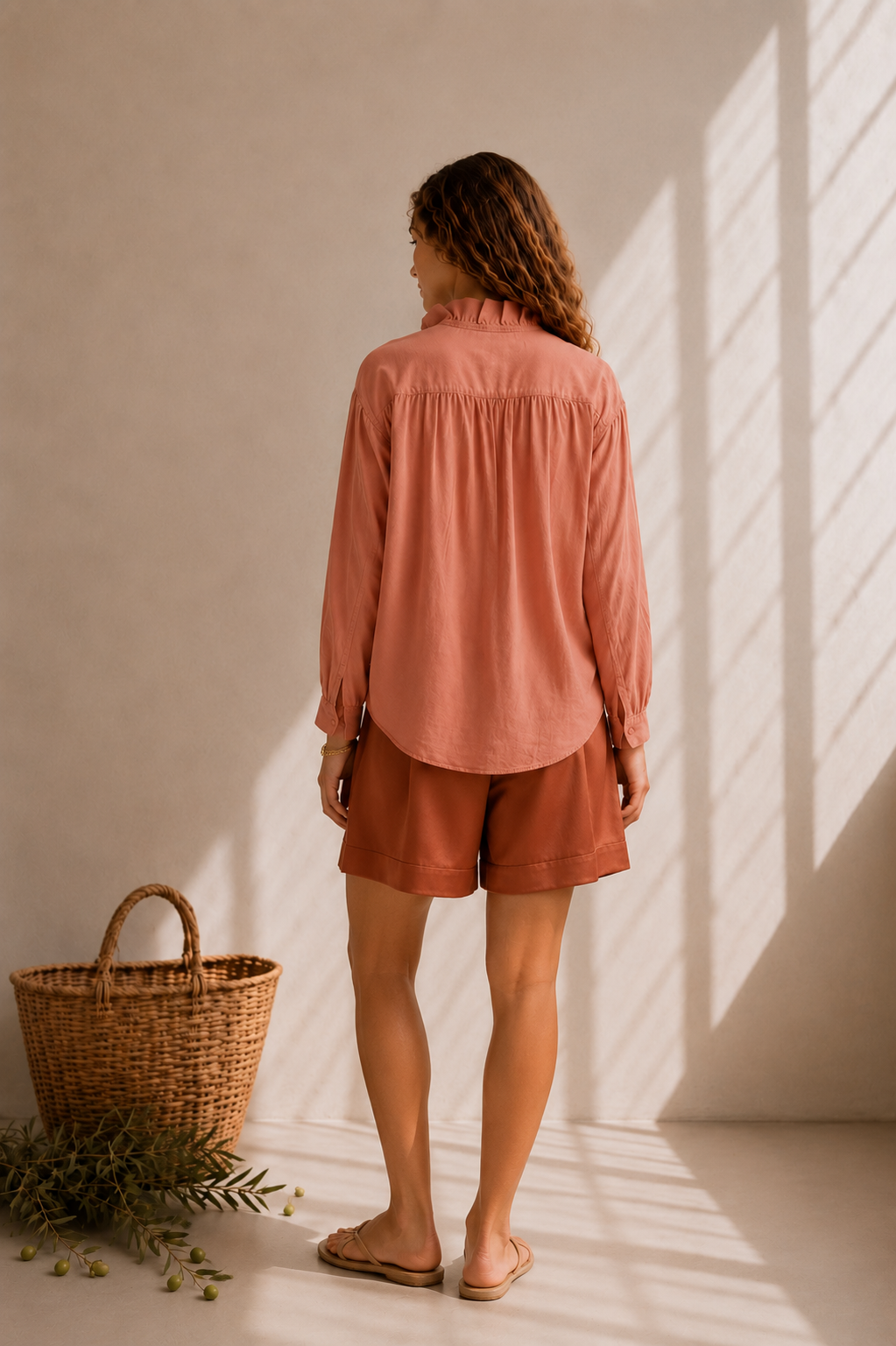 la chemise romane coral
