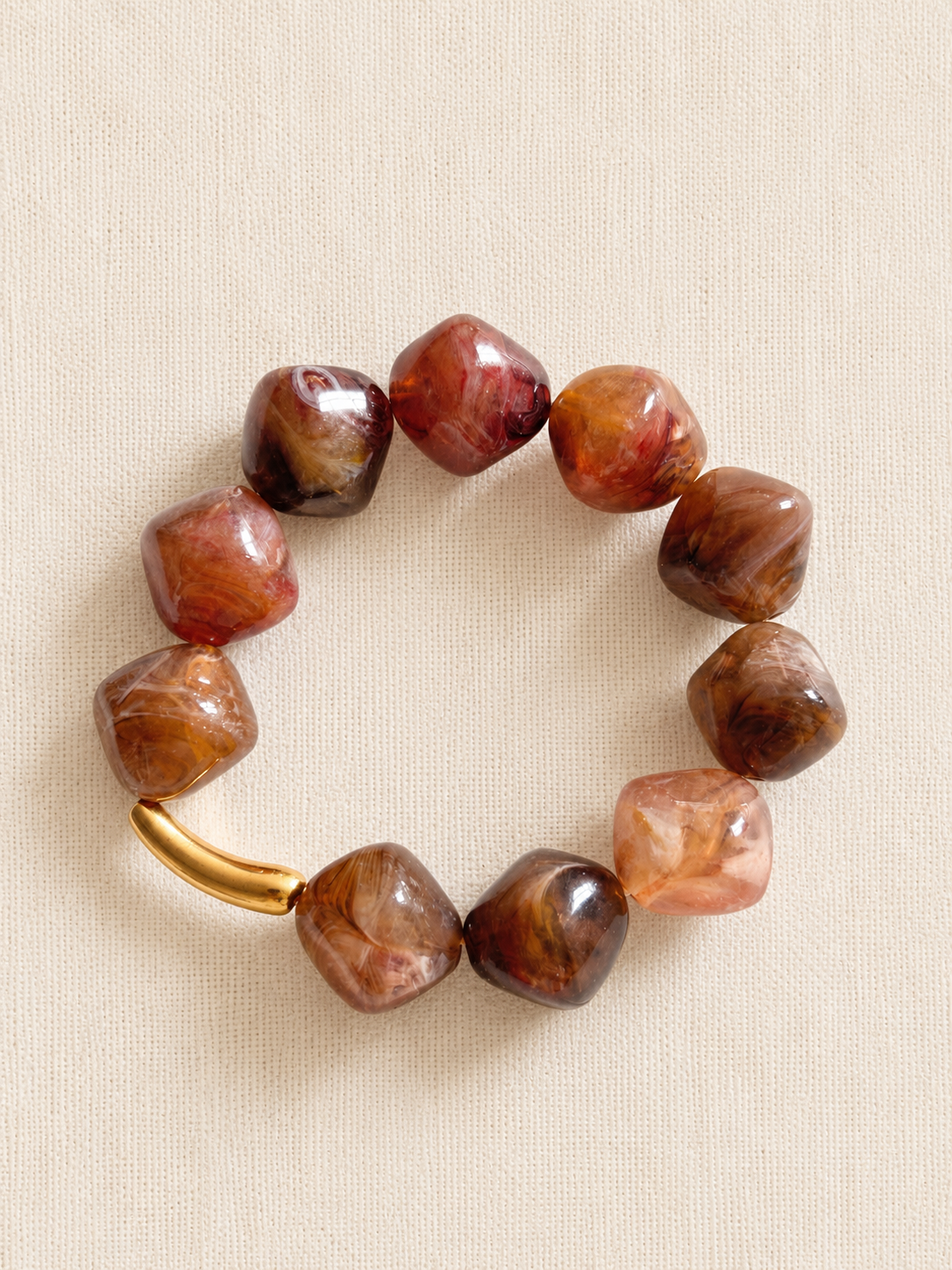 le bracelet galet · moka
