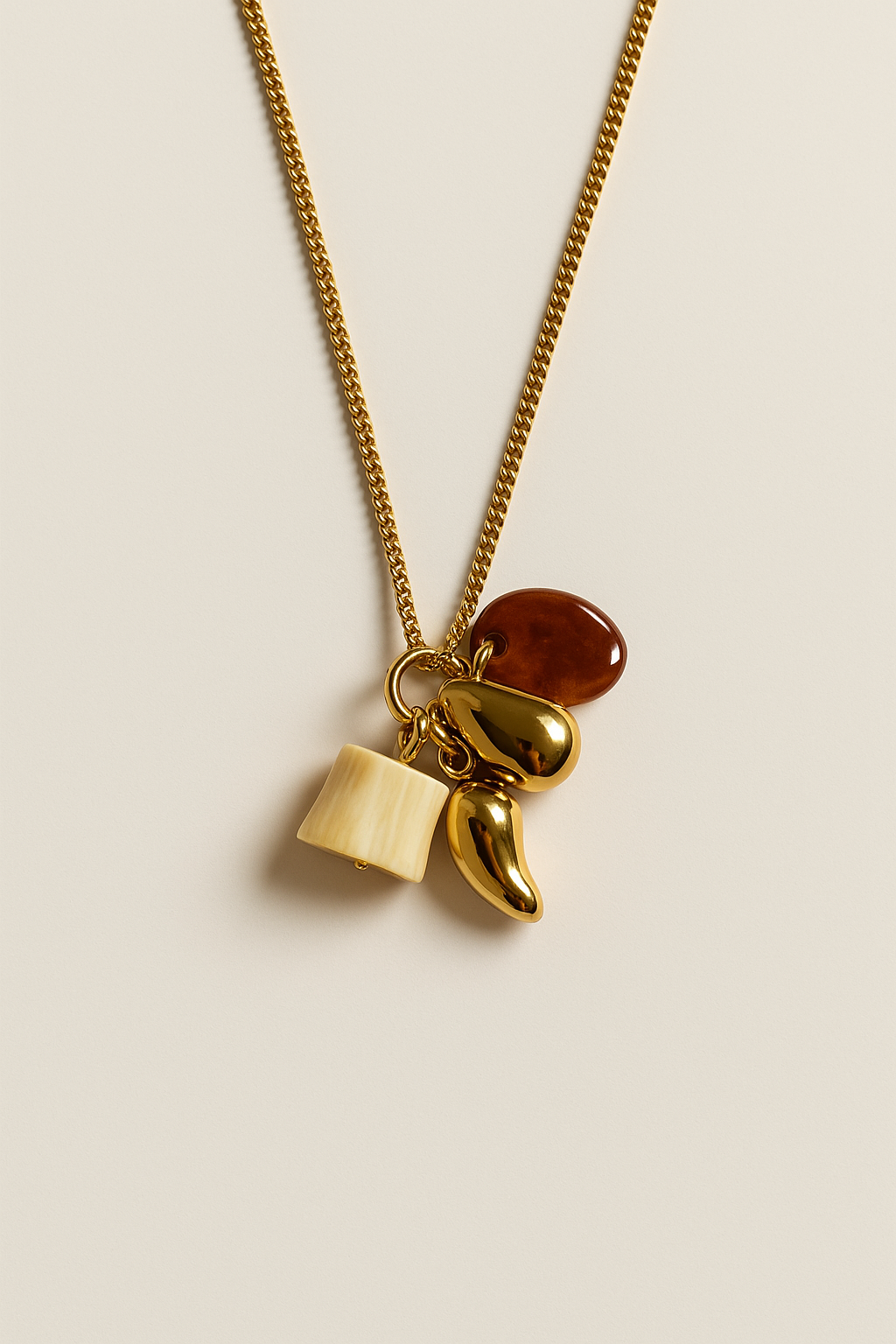 Collar charms brown