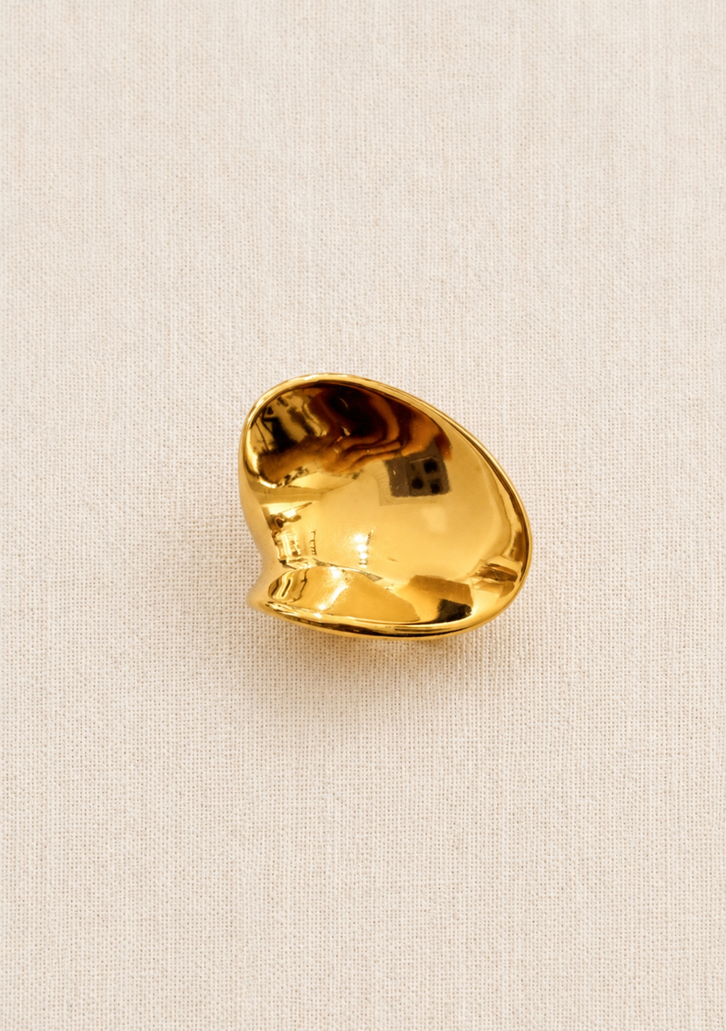 le ring ondulé doré
