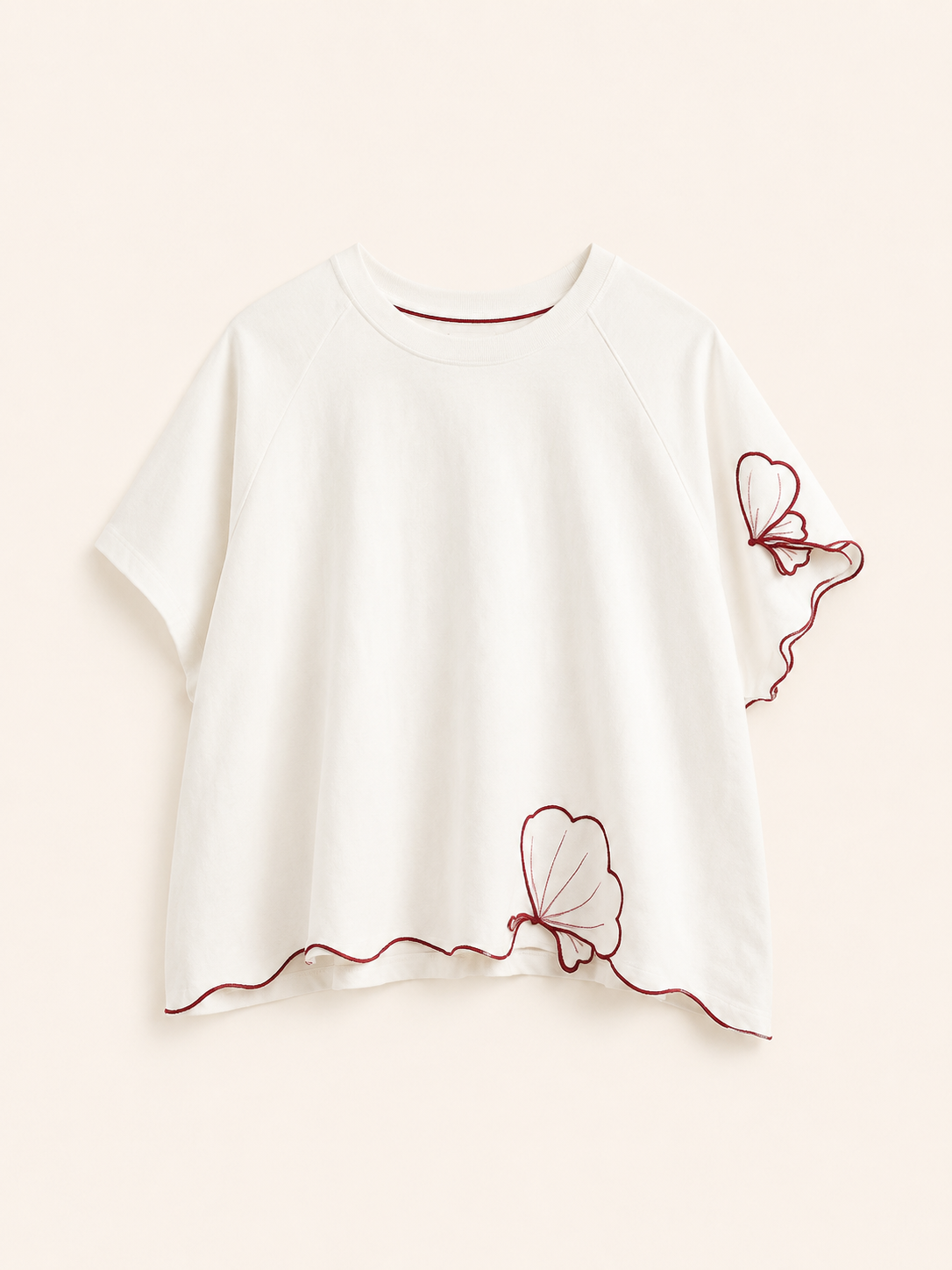 le sweat marine rouge