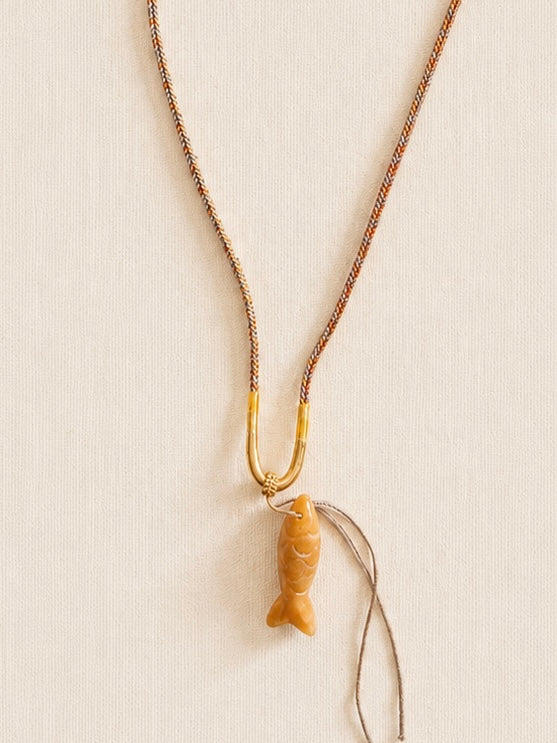 le collier tibet fish beige