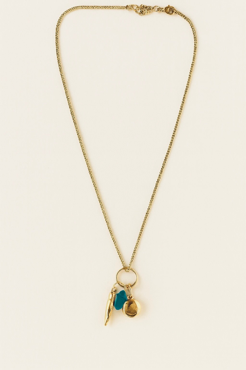 Cadena cristal azul