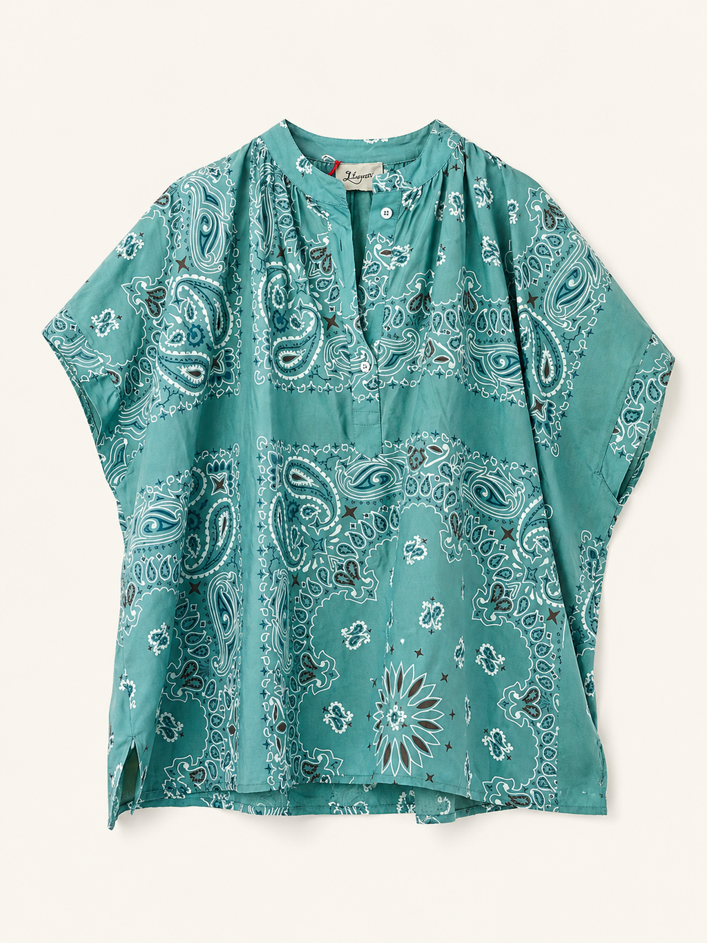 la shirt blue bandana