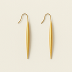 les earrings ligne dorée