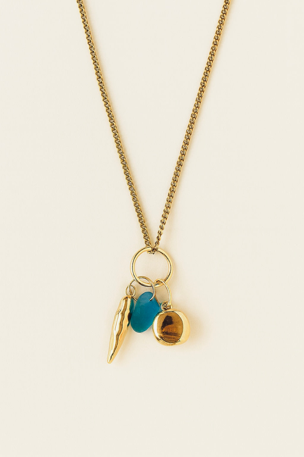 Cadena cristal azul
