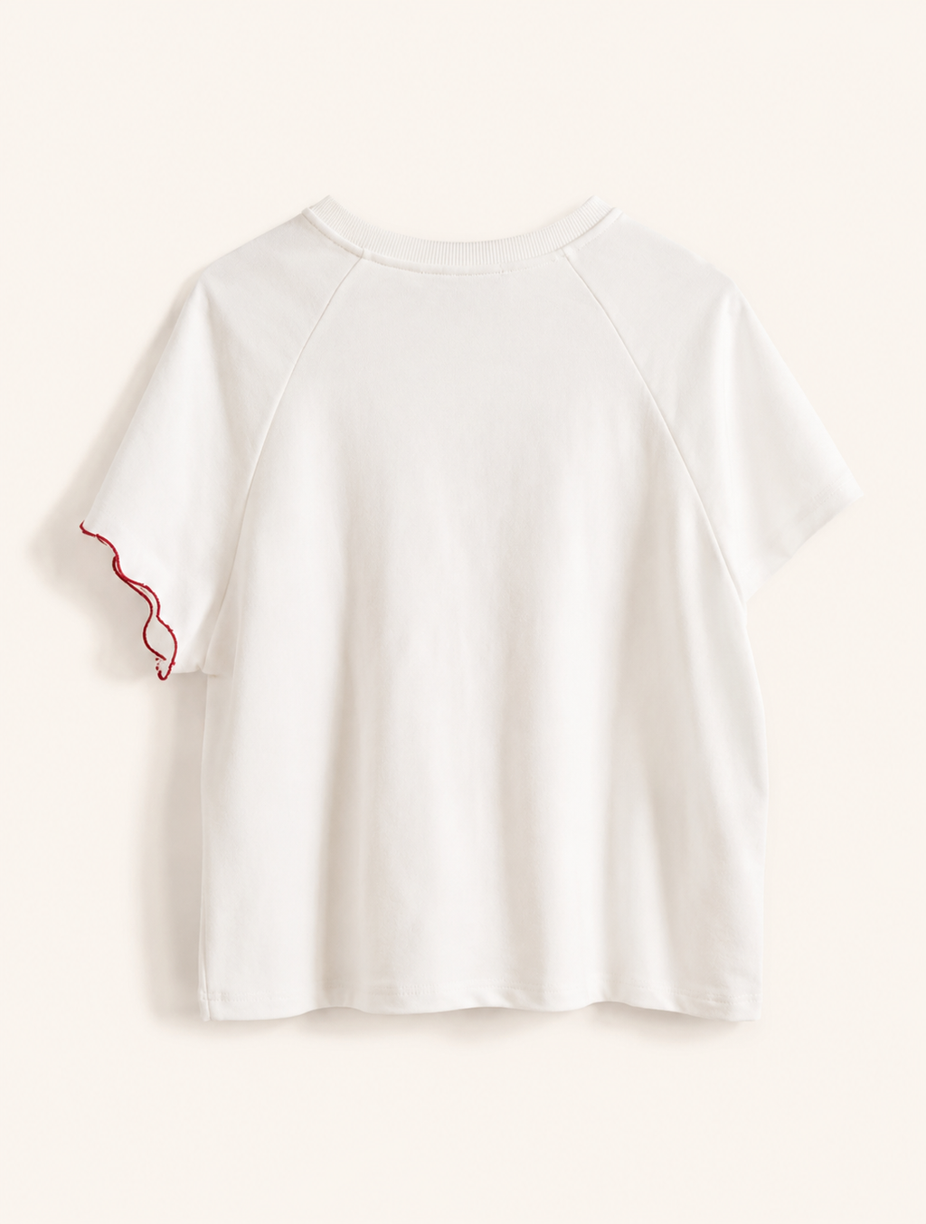 le sweat marine rouge