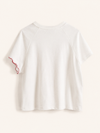 le sweat marine rouge