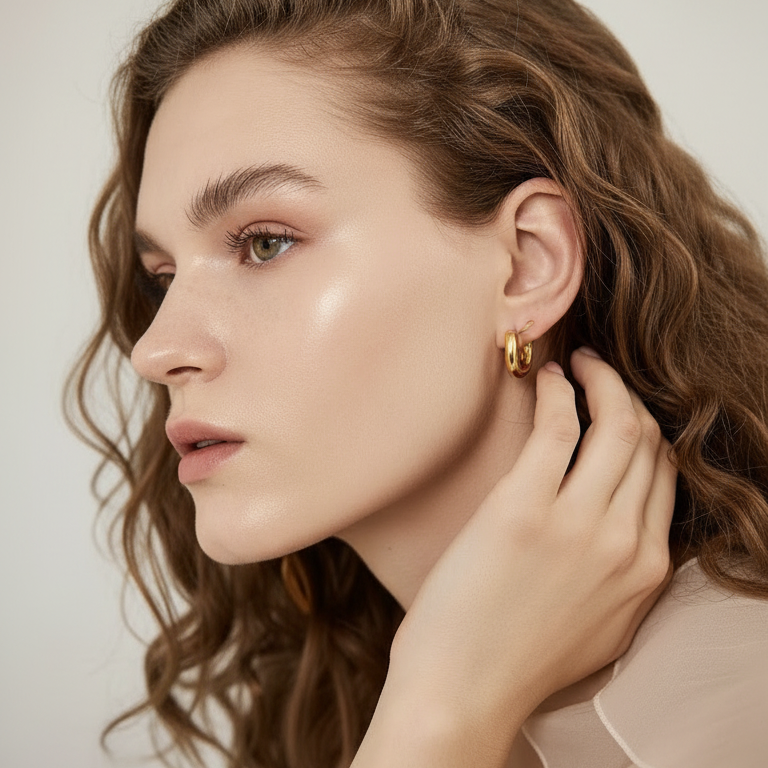 Pendientes Chunky Gold