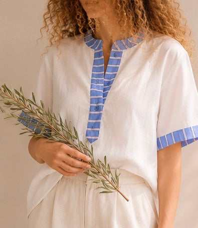 la tshirt rayas azul