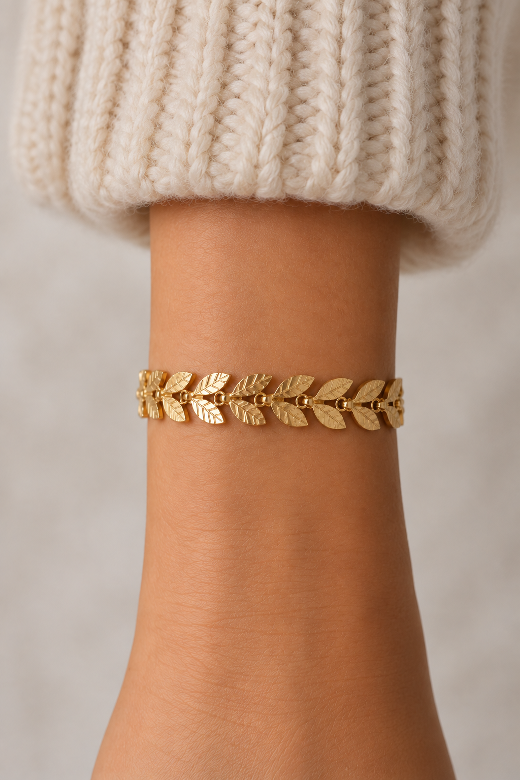 le bracelet laurel doré