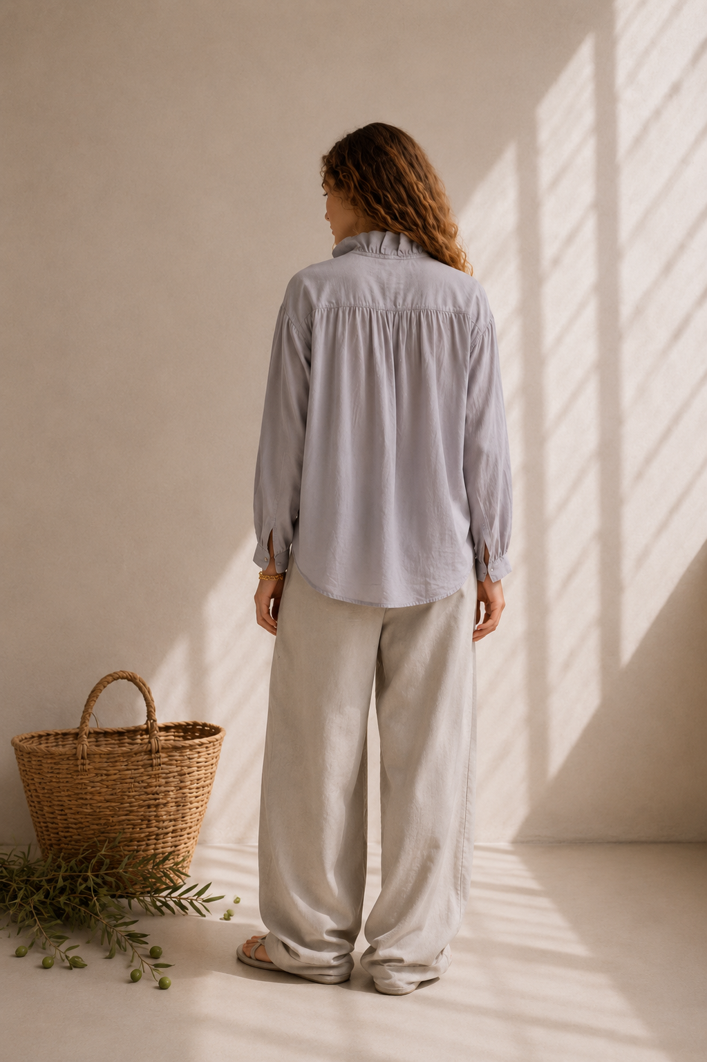 la chemise romane gris