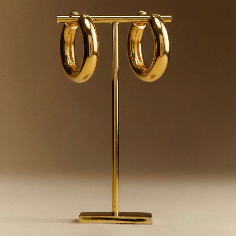 Pendientes Chunky Gold