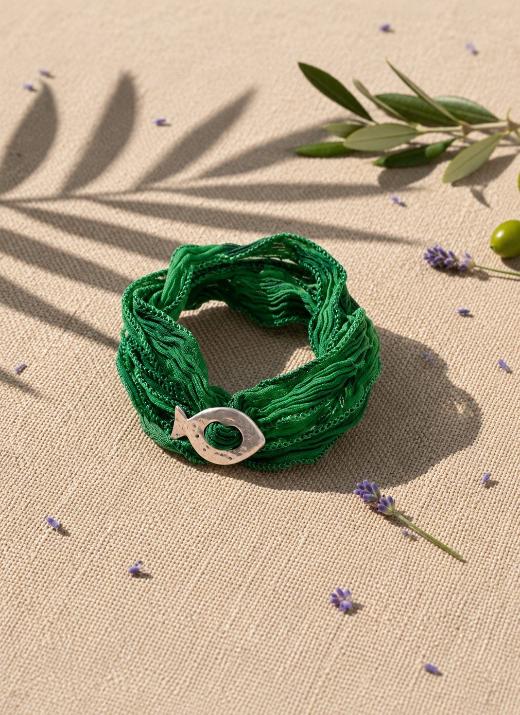 le bracelet poisson verde