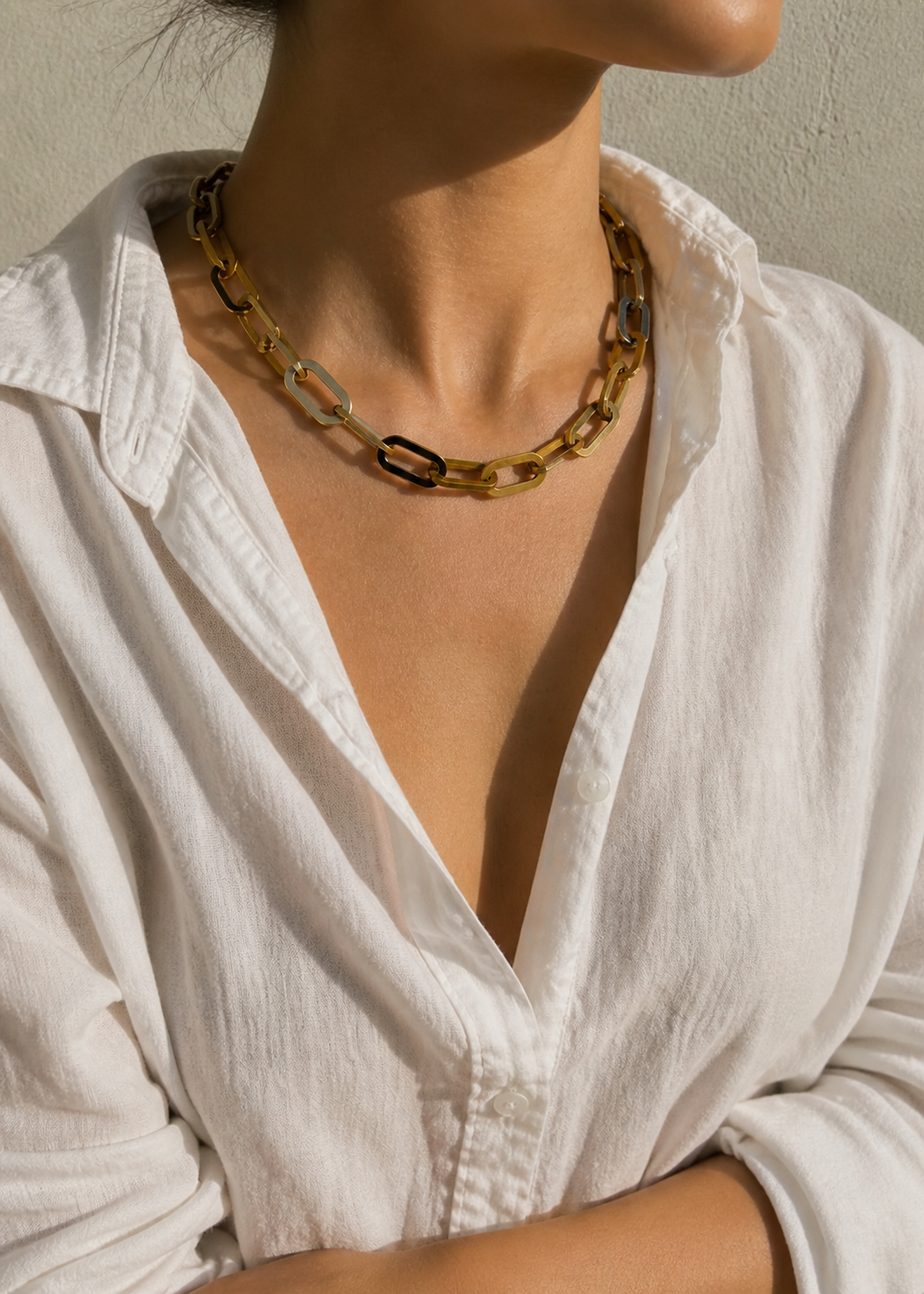 le collier chain oversized