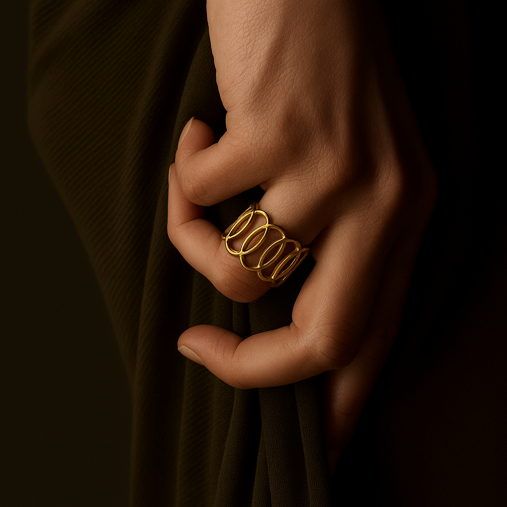 Anillo Golden Lines