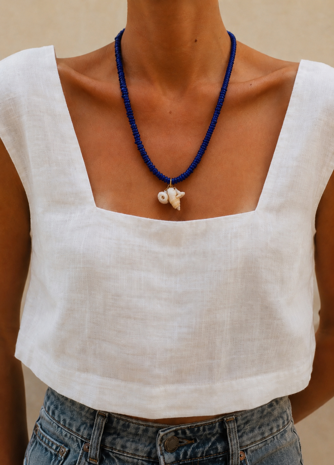 le collier cristal cobalt