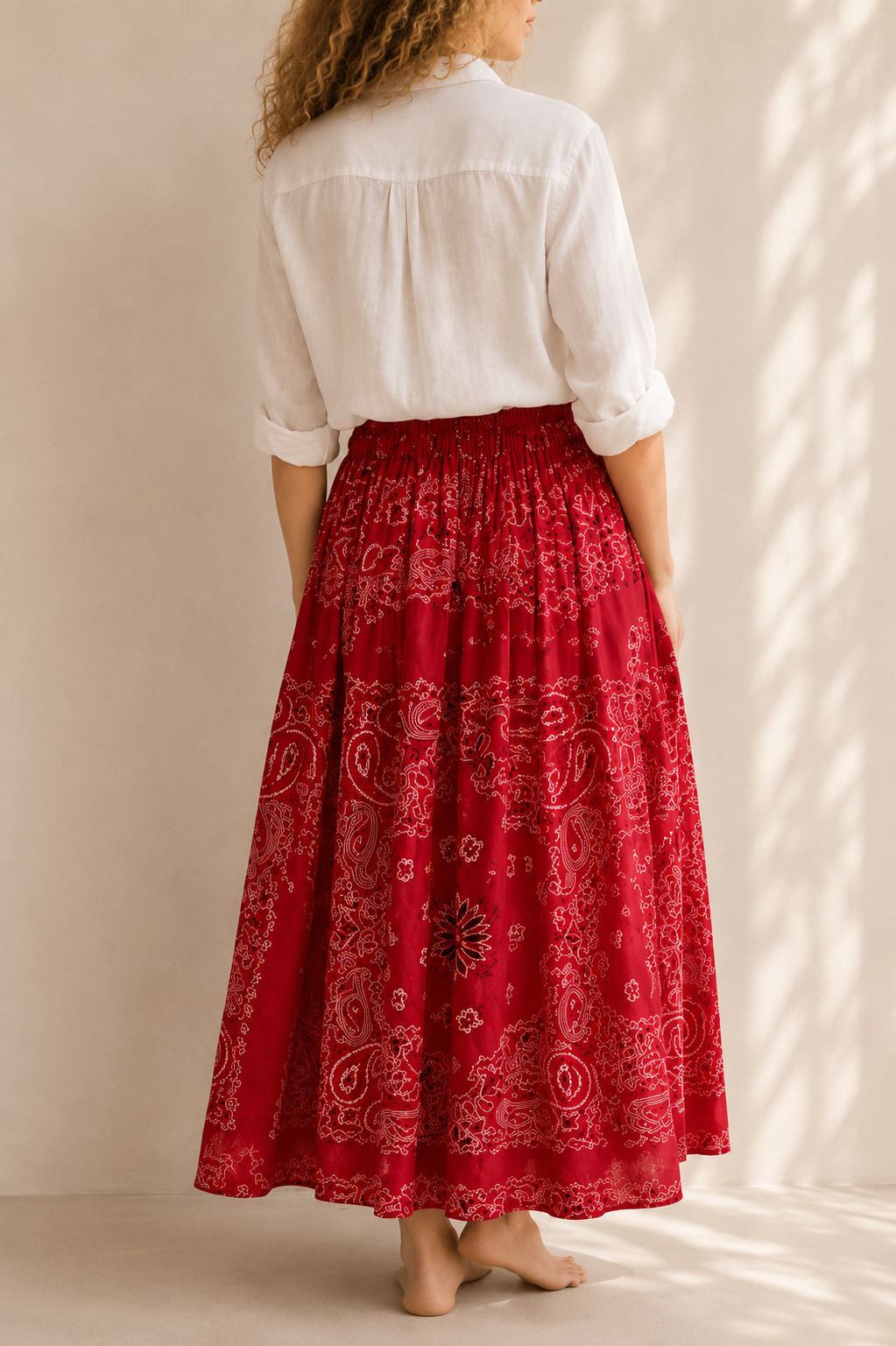 la skirt bandana roja