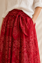 la skirt bandana roja