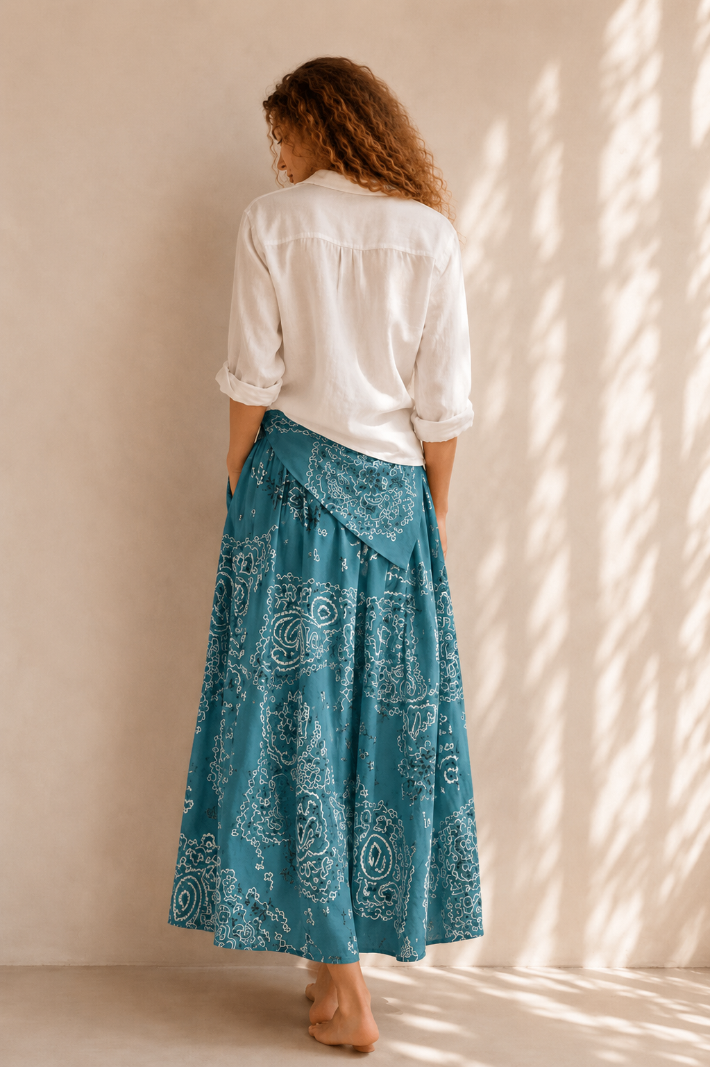 la skirt bandana azul