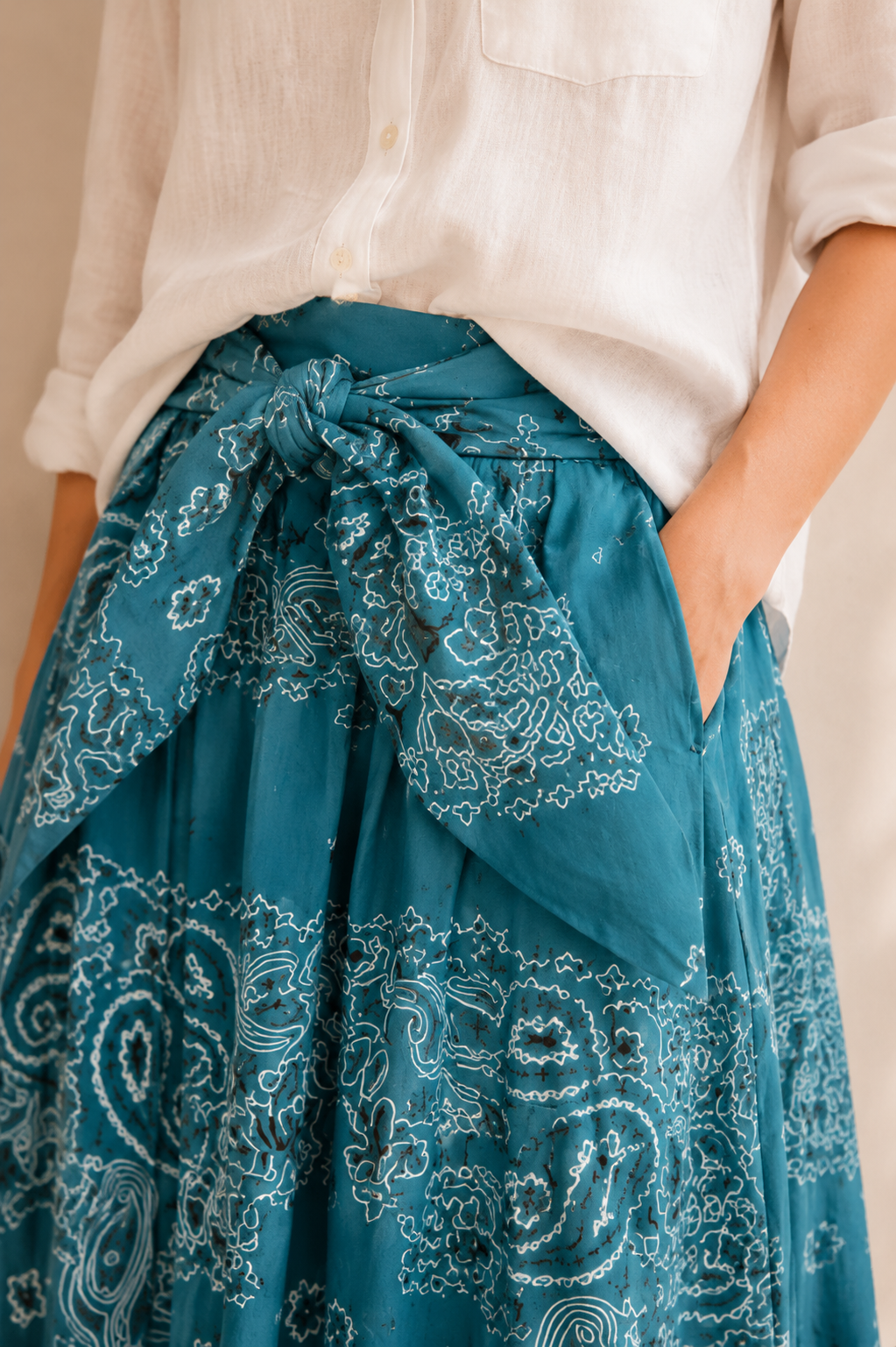 la skirt bandana azul