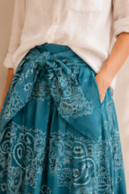 la skirt bandana azul