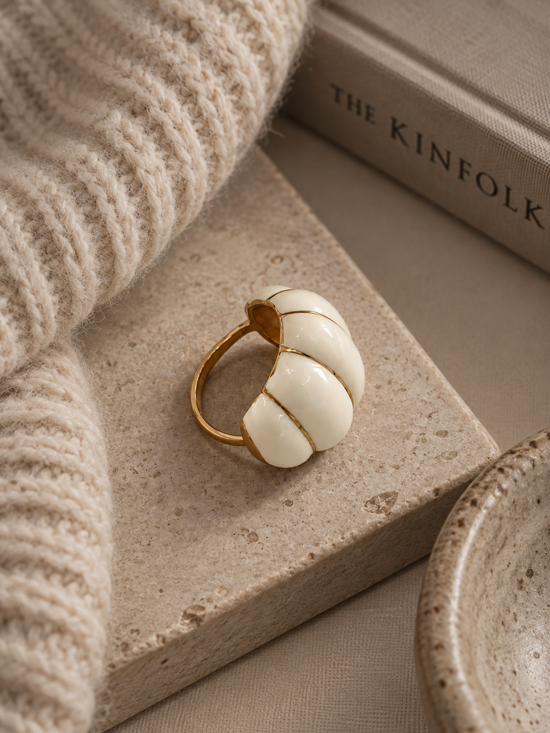 le ring pumpkin écru