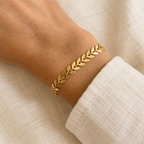 le bracelet laurel doré
