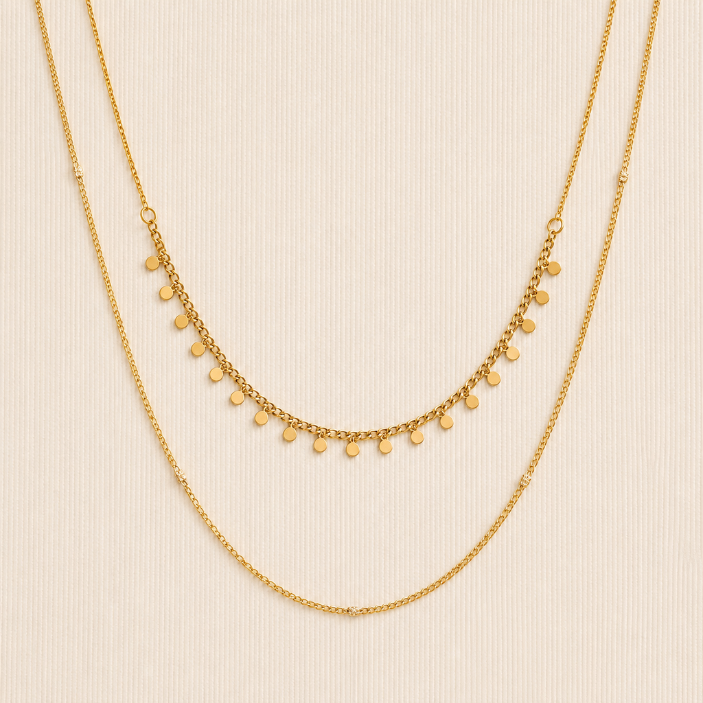 le collier double doré