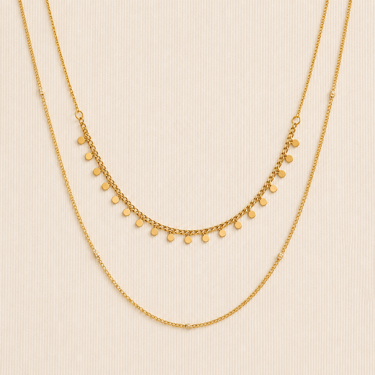 le collier double doré