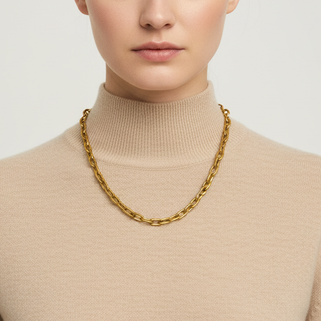 Collar Chunky Twist Gold
