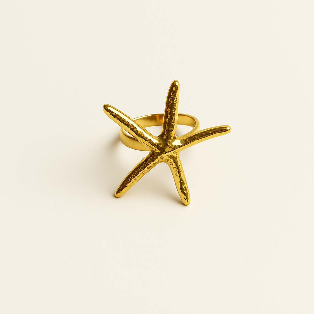 Anillo estrella mar
