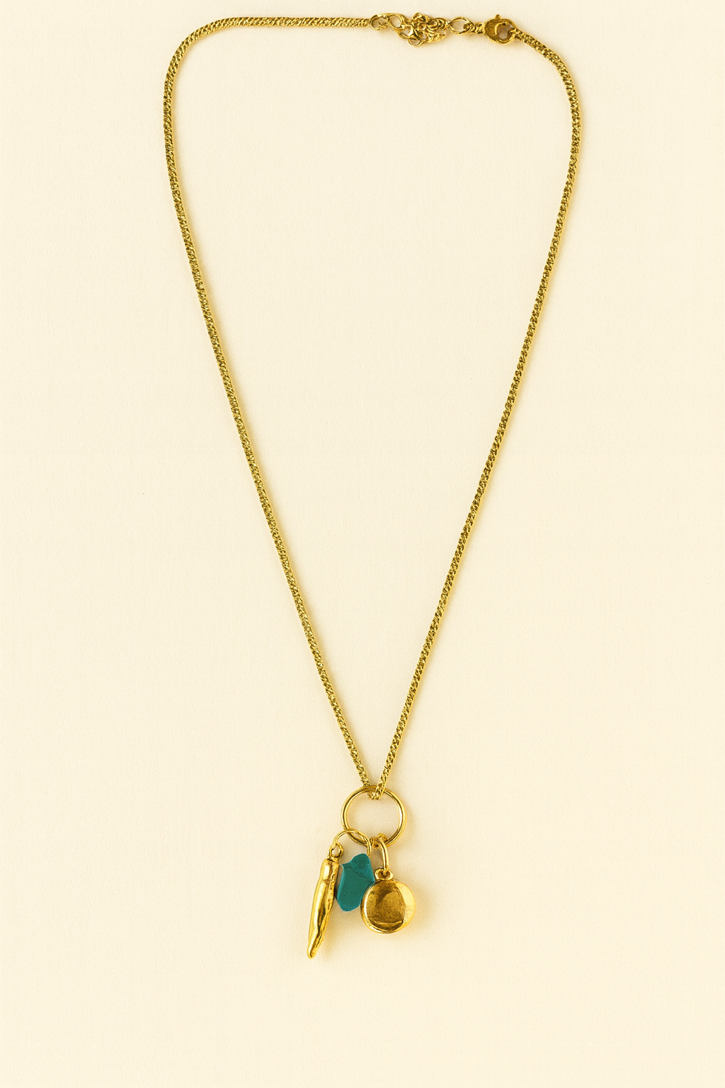 Cadena cristal azul