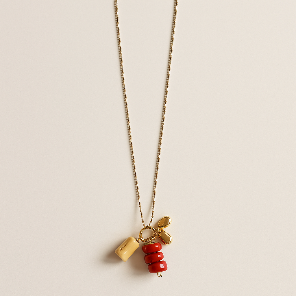 Collar charms ambar