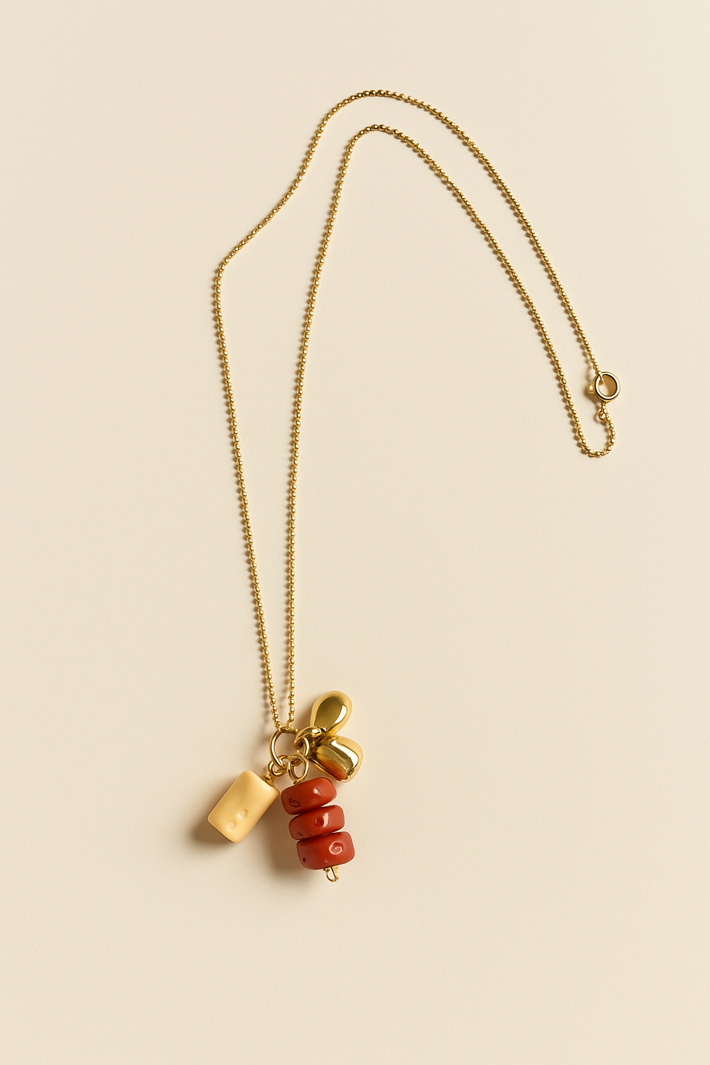 Collar charms ambar